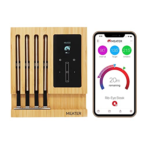 The Ultimate BBQ Bundle | MEATER Block and BBQ Mitts | Premium WiFi Smart Meat Thermometer with Heat Resistant Gloves