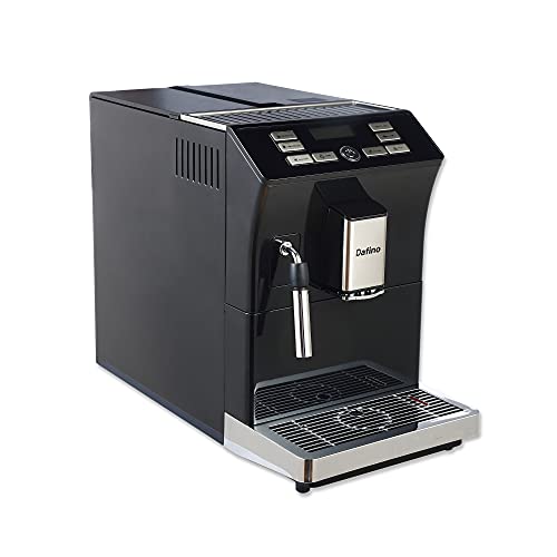 Dafino-205 Super-automatic Espresso Coffee Machine with an Adjustable Grinder, Double Boiler, Milk Frothermaker for Brewing espresso, Americano, Long Coffee.