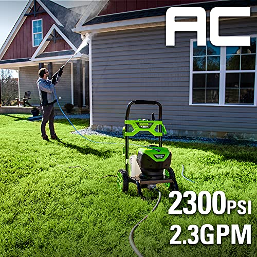 Greenworks Pro 2300 Max PSI @ 2.3 GPM (14 Amp) Brushless Electric Pressure Washer GW2300