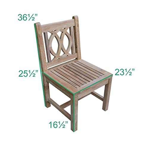 TITAN GREAT OUTDOORS Grade A Teak Lismore Dining Chair Indoor Outdoor Solid Wood