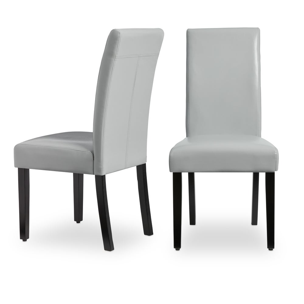 Villa Faux Leather Dining Chairs (Set of 2)