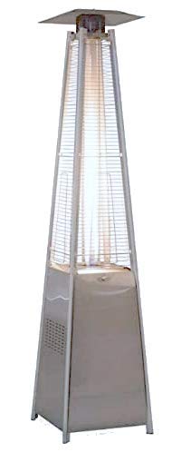 Wilson & Fisher 7ft. Stainless Steel Outdoor Gas Pyramid Patio Heater Perfect for Decks, patios, Restaurants 42,000 BTU