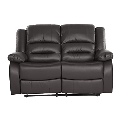 Lexicon Azrael Faux Leather Double Manual Reclining Loveseat, 62