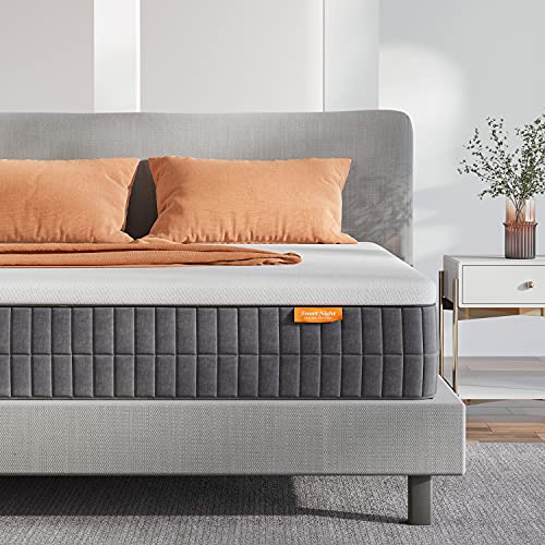 Queen Mattress, Sweetnight 12 Inch Queen Size Mattress in Box, Pillow Top Gel Memory Foam Mattress for Motion Isolation and Cool Sleep, Removable and Washable Mattresses Cover, Sunkiss