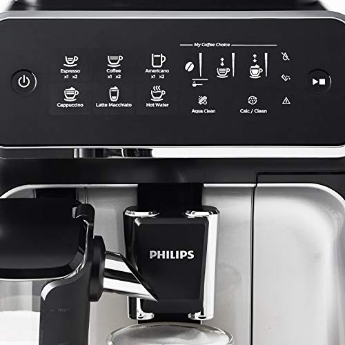 Philips 3200 Series Fully Automatic Espresso Machine w/ LatteGo, Stainless, EP3246/74 (Renewed)