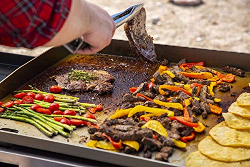 PIT BOSS PB757GD 4 Burner LP Gas Griddle, 4. 7mm Thick pre-Seasoned top, Black