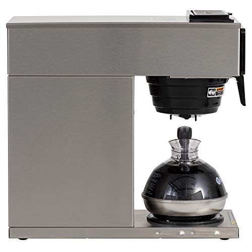 BUNN VP17-1, 12-Cup Low Profile Pourover Commercial Coffee Maker, 1 Warmer, 13300.0001