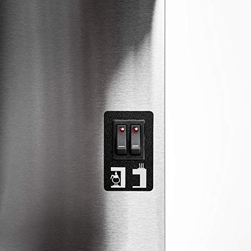 SYBO SF-CB-2GA Commercial Grade Pour Over Coffee Maker and Brewer with 2 Glass Carafes and Kettle Warmer, 12-Cup Capacity, Stainless Steel