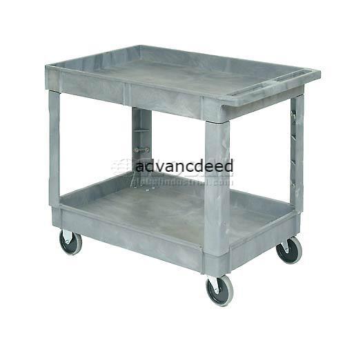 Plastic 2 Shelf Tray Service & Utility Cart 40x26, 5