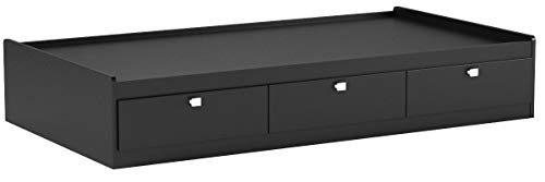 South Shore Bed, Twin, Pure Black