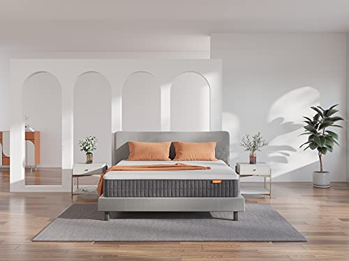 King Mattress, Sweetnight 12 Inch King Size Mattress in Box, Pillow Top Gel Memory Foam Mattress for Motion Isolation & Cool Sleep, Flippable Comfort from Soft to Medium Firm, Sunkiss