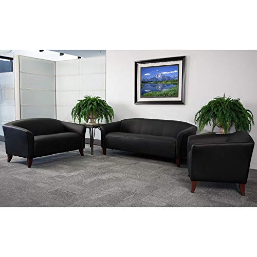 Flash Furniture HERCULES Imperial Series Black LeatherSoft Loveseat