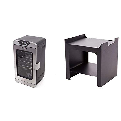 Char-Broil Deluxe Digital Electric Smoker, 725 Square Inch with Char-Broil Digital Electric Smoker Stand, 30