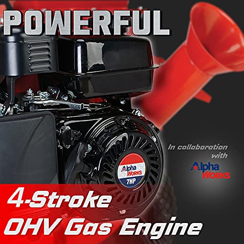 GreatCircleUSA Wood Chipper Shredder Mulcher Heavy Duty Gas Powered 3 in 1 Multi-Function 3