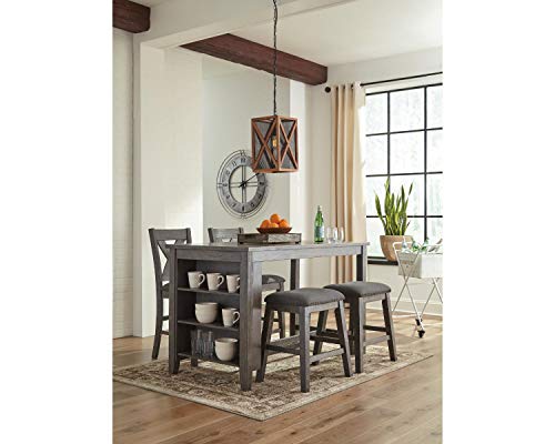 Signature Design by Ashley Caitbrook Counter Height Dining Room Table, Gray