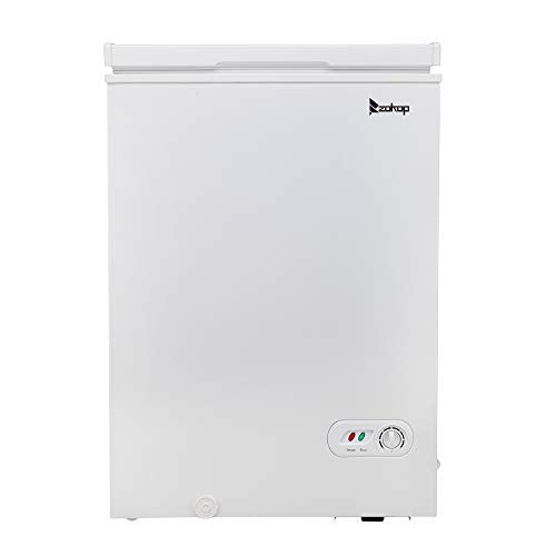 Yuexin AC115V/60Hz 100L/3.5CU.FT Upright Freezer Single Door Horizontal Freezer White Chest Freezer