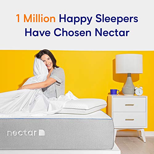 Nectar Full Mattress - 2 Free Pillows - Gel Memory Foam Mattress - CertiPUR-US Certified Foams - Forever Warranty