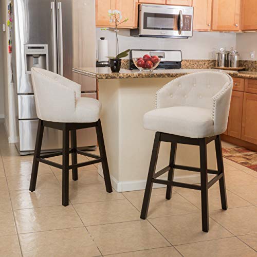 Christopher Knight Home 295977 Ogden Barstool, 2-Pcs Set, Beige