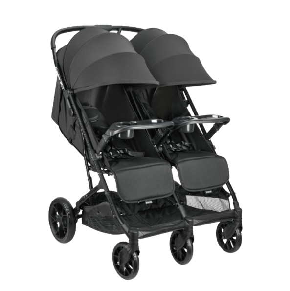 Joovy 8517 Kooper RS2 Double Stroller With Snack Trays Black New