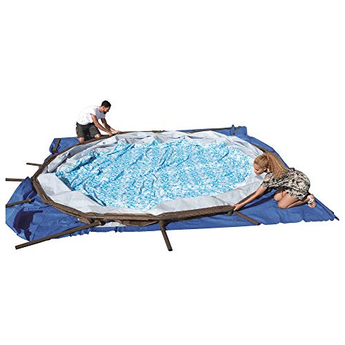 Bestway 15125 16ft x 48in Power Steel Round Frame Above Ground Pool Set & Pump