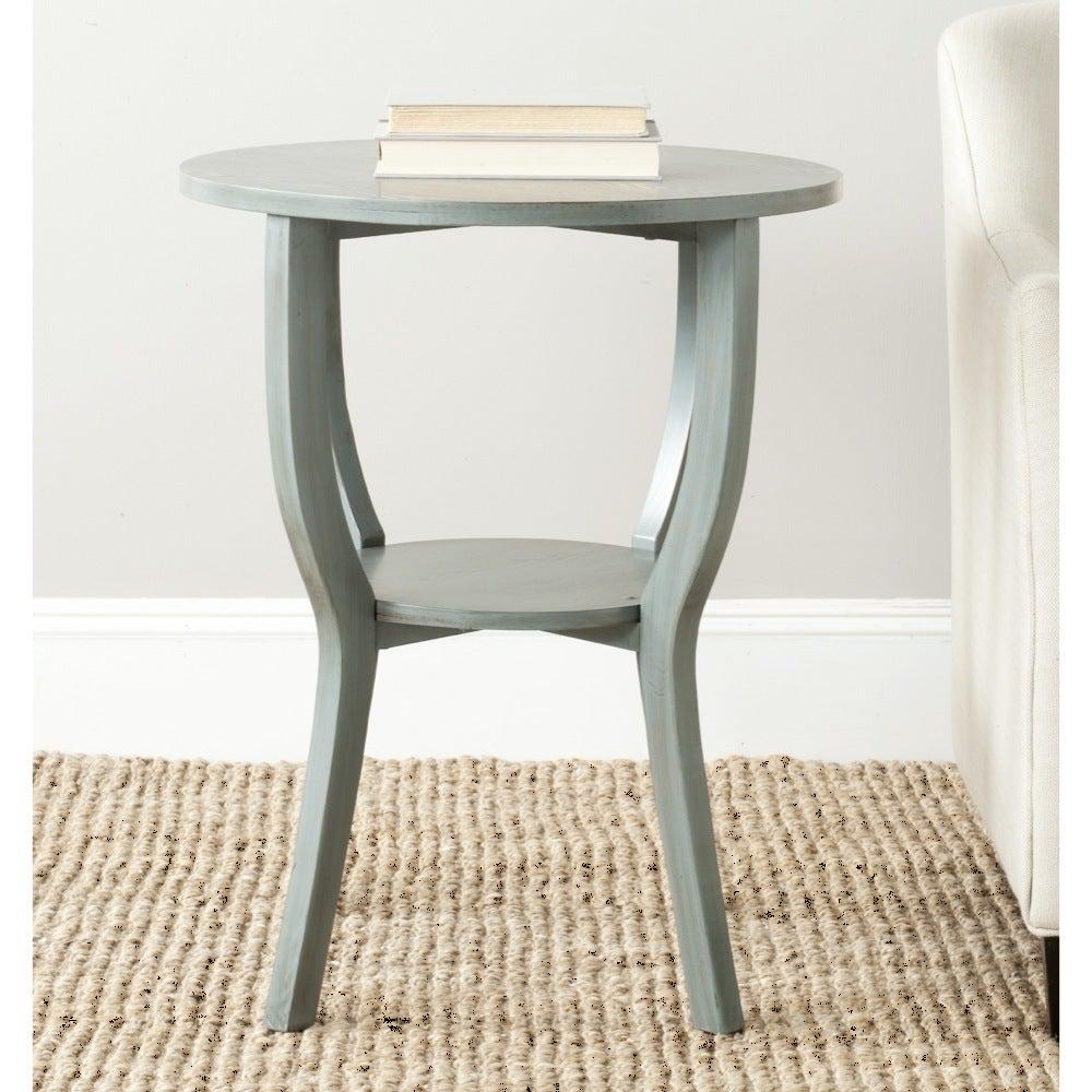 Safavieh Rhodes Steel Blue Accent Table - 22