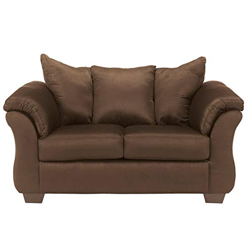 Signature Design by Ashley - Darcy Microfiber Loveseat, Café