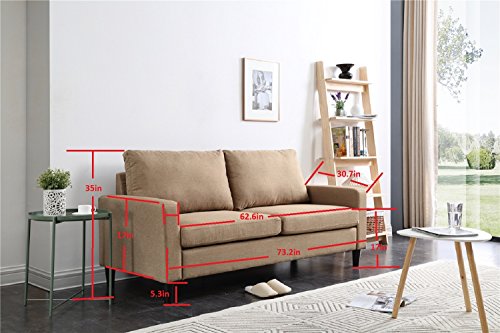 NHI Express Track Arm Sofa Not Applicable, Brown