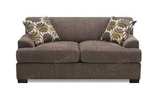 Poundex Loveseat, Grey