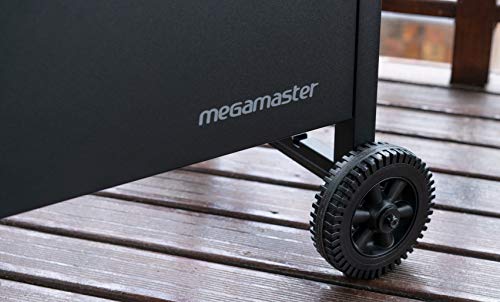 Megamaster 720-0988EA Propane Gas Grill, Black/Silver