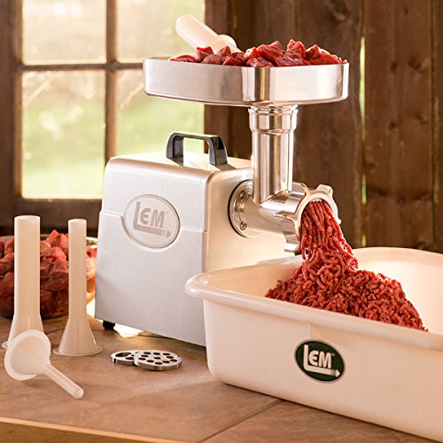 LEM Products 1158 Mighty Bite Electric Meat Grinder, Aluminum