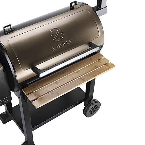 Z GRILLS 550C Wood Pellet Grill & Electric Smoker BBQ Combo with Auto Temperature Control | 2021 Upgrade | 553 sq in Bronze