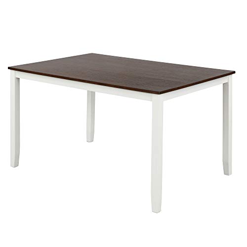 Harper & Bright Designs Dining Table Set, 6 Piece Wood Kitchen Table Set Home Furniture Table Set with Chairs & Bench