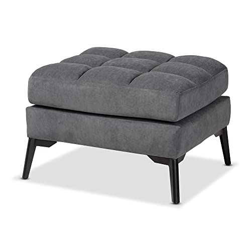 Baxton Studio Belden Living Room Sets, Grey/Black