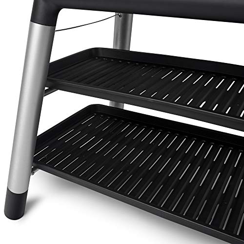 Everdure Force by Heston Blumenthal 2 Burner Freestanding Portable Propane Gas Grill with Die Cast Aluminum Body & Quick Ignition, Graphite Gray