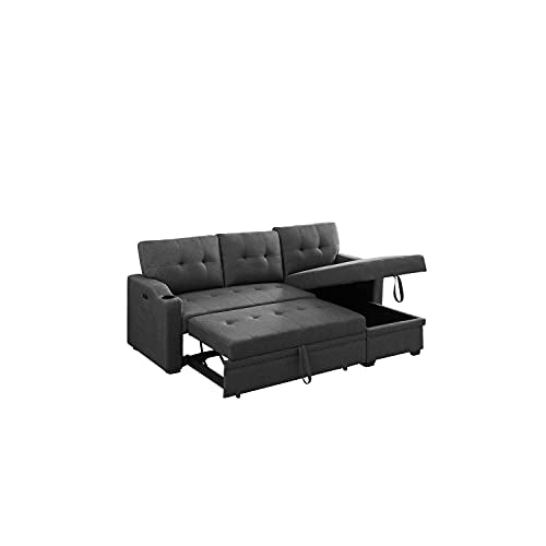 Lilola Home LHF-81510 Sectional, Dark Gray