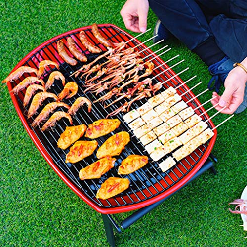 HYAN Barbecue Grill Foldable Charcoal Grill,Portable BBQ Barbecue Grill Lightweight Simple Grill for Outdoor Barbecue Lovers Travel Park Beach Wild Barbecue Shelves