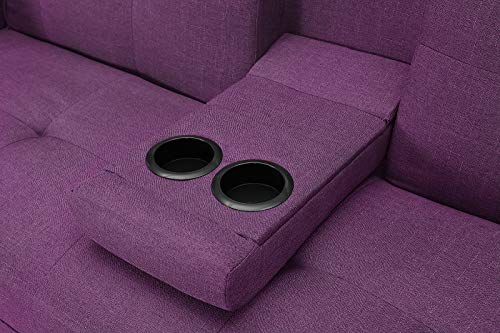 Tatub Futon Sofa Bed Sofabed, Twin, Dark Purple