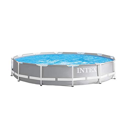 Intex 12 Ft x 30 In Durable Prism Steel Frame Above Ground Swimming Pool (3 Pk)