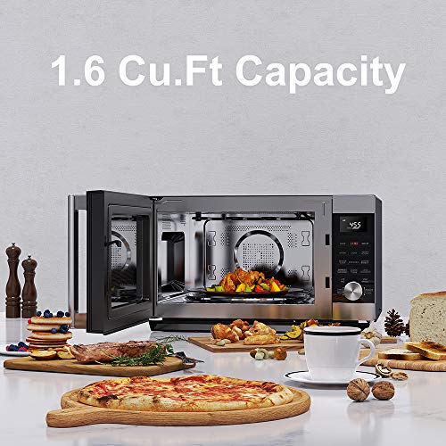 Galanz GSWWA16S1SA10 3-in-1 SpeedWave with TotalFry 360, Microwave, Air Fryer, Convection Oven with Combi-Speed Cooking, 1.6 Cu.Ft/ 1000W, Stainless Steel