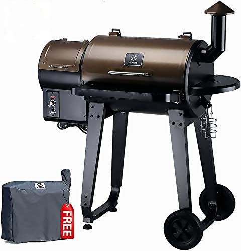 Z GRILLS Wood Pellet Grills Smoker 7- in -1 Digital Controls Smart Grill Outdoors BBQ Grill, 450 Square Inches-ZPG-450A