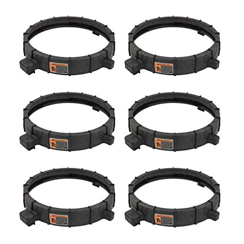 Pentair Clean & Clear Pool Spa Filter Predator Locking Ring Assembly (6 Pack)
