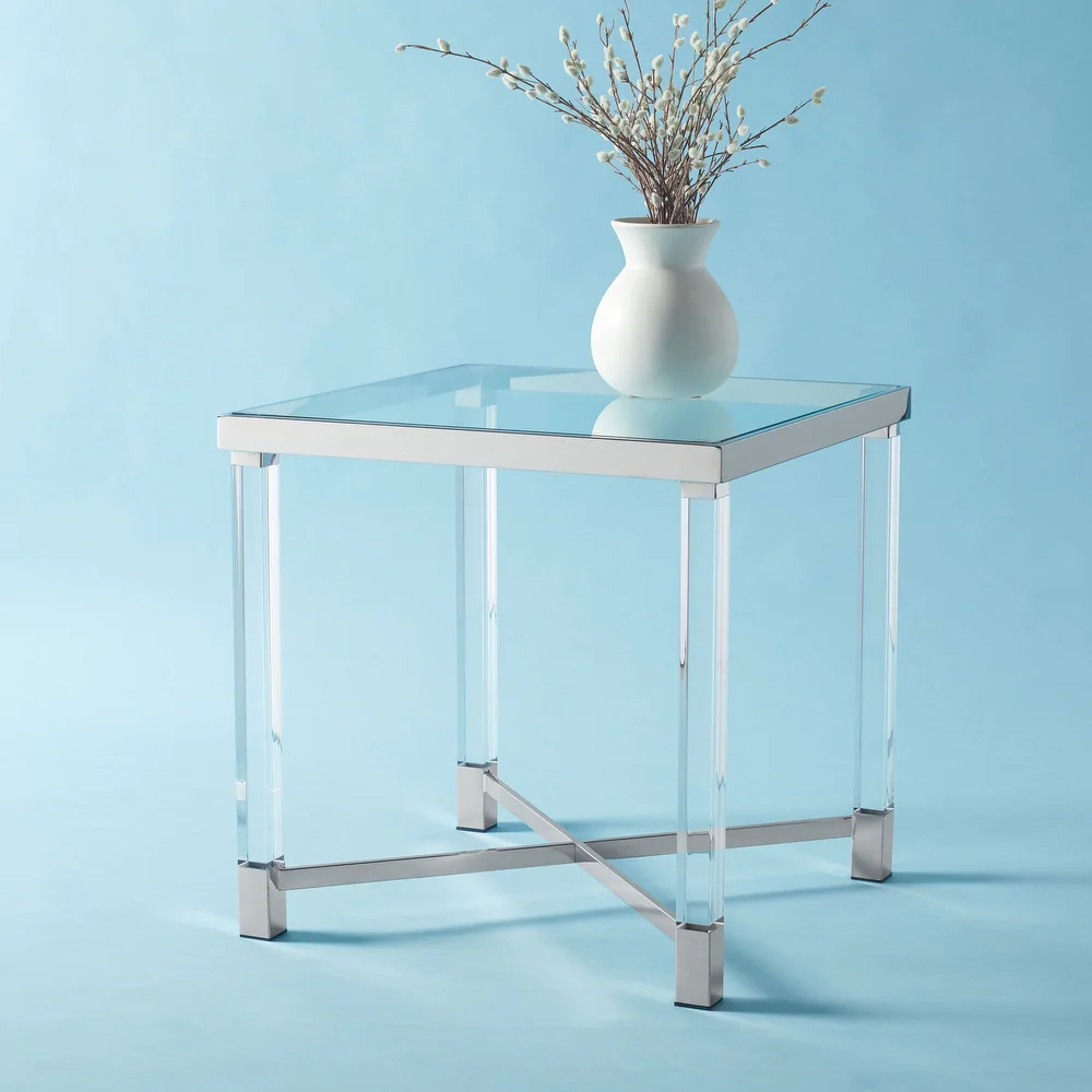 Shawna Acrylic End Table - 23.6