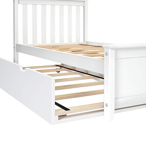 Max & Lily Bed with Trundle, Twin, White