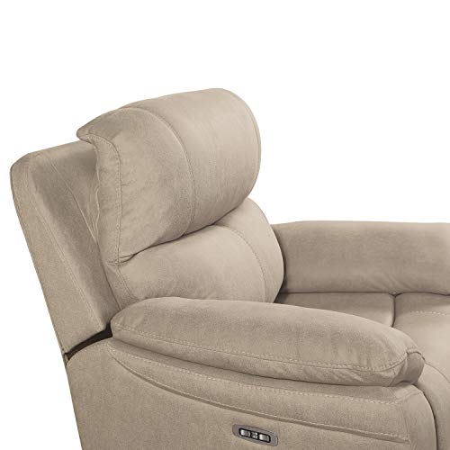Lexicon Ryan Power Double Reclining Loveseat, Tan