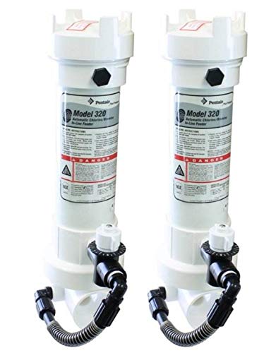 Pentair Rainbow 320 Swimming Pool Inline Auto Chlorine/Bromine Feeder (2-pack)