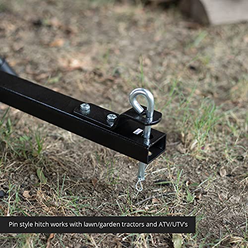 Titan Attachments Industrial 12 Ton Manual Towable Hydraulic Horizontal Log Splitter, ATV/UTV Tow-Behind