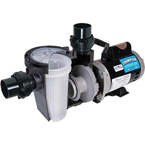 Waterway Champion 56 Frame Single Speed Pool Pump, 1.5 HP Standard Performance