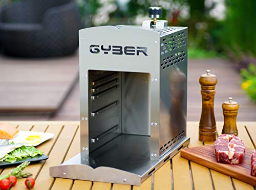 GYBER Anvil-Pro Solid 304 Stainless Steel Propane Grill, Portable Outdoor Steak Grill for Multiple Foods