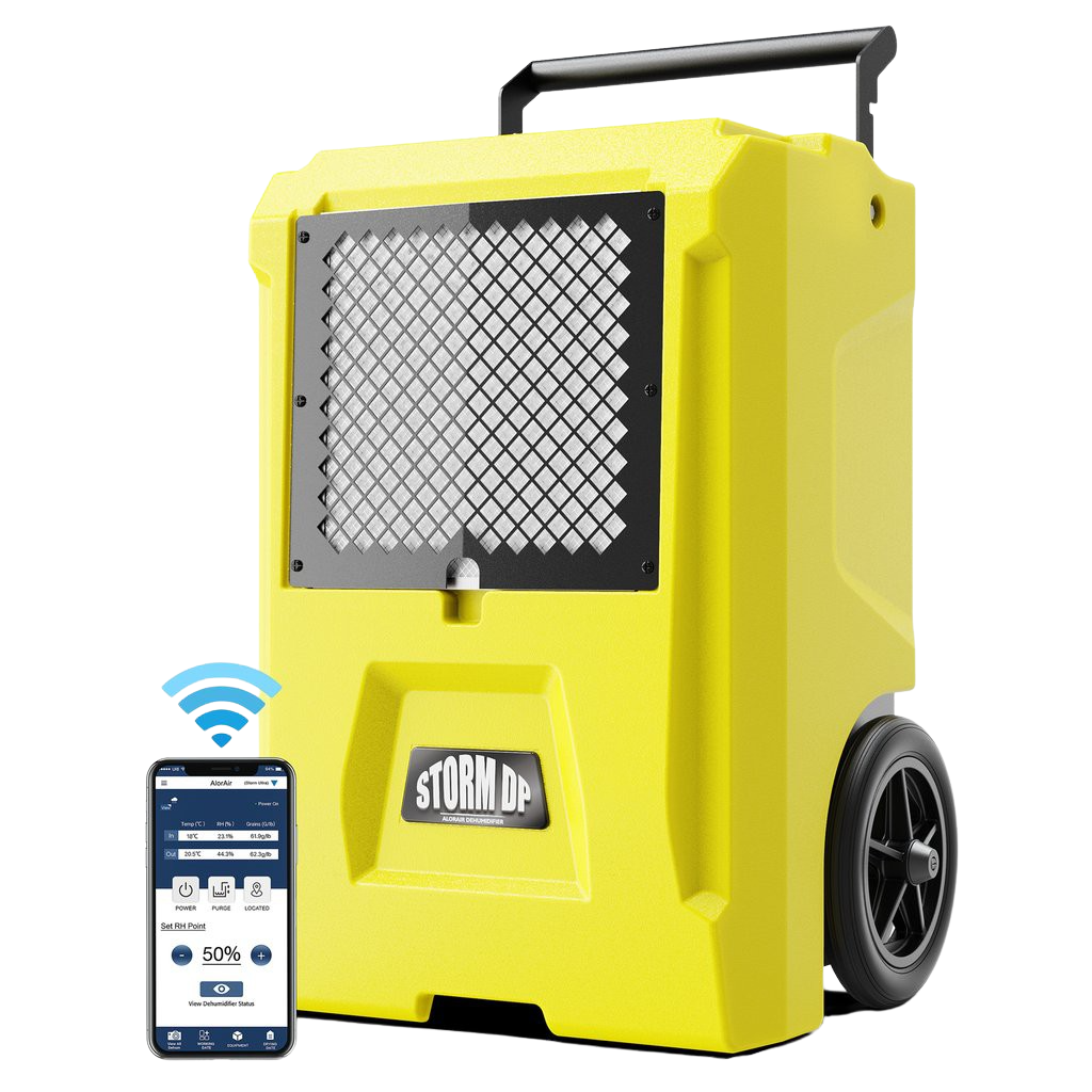 AlorAir Storm DP Smart WiFi Commercial Crawl Space/Basement Dehumidifier 50 Pints with Condensate Pump New