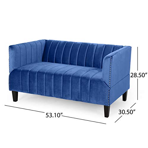 Christopher Knight Home Frederic Sofas, Navy Blue